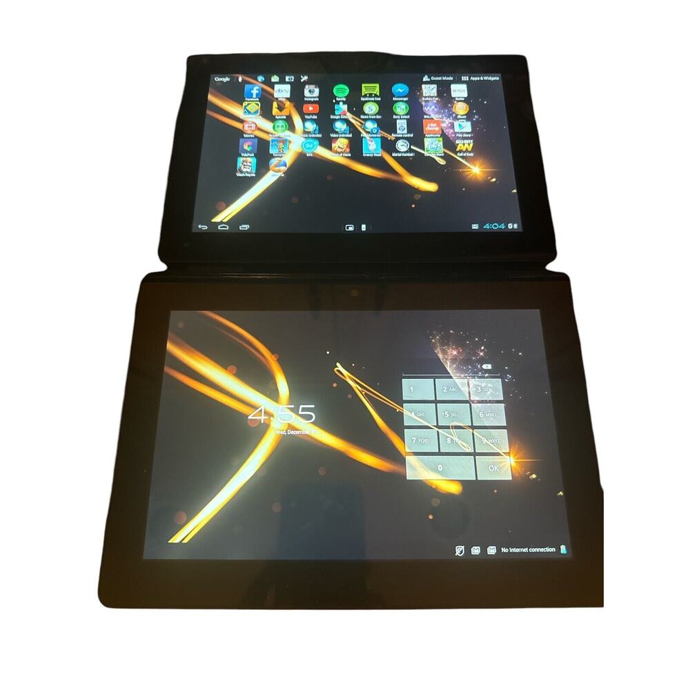 Lot‎ Of 2 SONY XPERIA S Tablet Android 10.1 inch Black Locked Tested Both Work